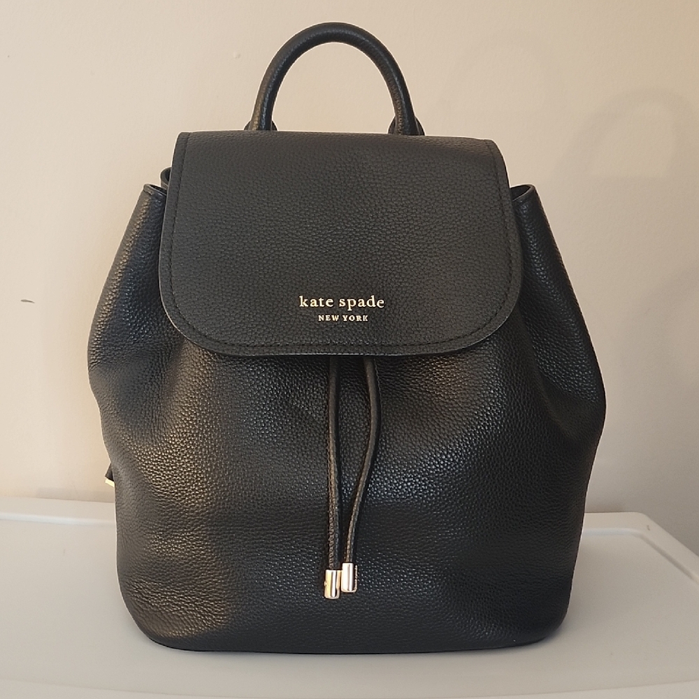 Kate Spade Sinch Leather Backpack w/Free KS Laptop Holder